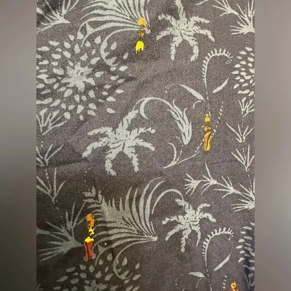 Tallia Blue Floral Hawaiian Button Up Short Sleeve Mens - Picture 3 of 5